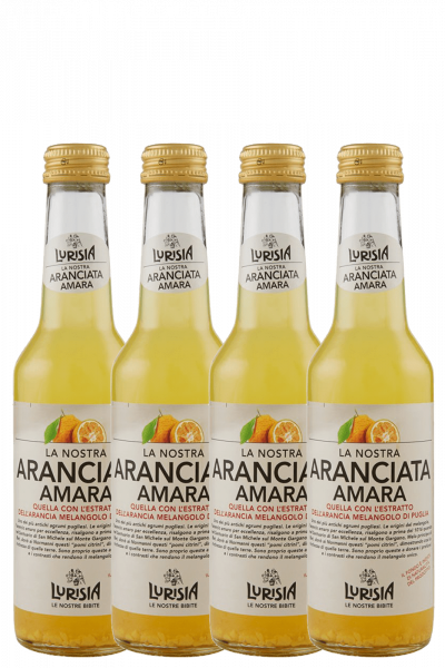 Aranciata Amara Lurisia Da 4 Bottiglie X 275ml Bernabei