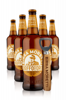 Birra Moretti Baffo d'Oro Cassa da 15 bottiglie x 66cl + OMAGGIO 1 apribottiglie Moretti