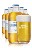 Birra Moretti Filtrata A Freddo 24 bottiglie x 30cl + OMAGGIO 6 bicchieri Moretti Filtrata A Freddo