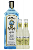 Gin Bombay Sapphire 1,75Litri + OMAGGIO 4 Lemon Tonic Fever Tree 20cl