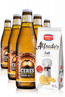 Ceres Strong Ale da 24 x 33cl + Amica Chips Sale Marino Alfredo's 3 x 150gr