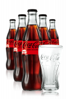 2 Casse Coca-Cola Zero Vetro da 24 bottiglie x 33cl + OMAGGIO 1 formina per ghiaccio + 6 bicchieri