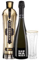 St.Germain Liquore Di Sambuco 70cl + Prosecco DOCG Extra Dry 2020 Bernabei + OMAGGIO 2 bicchieri St.Germain 30cl