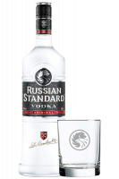 Vodka Russian Standard 1Litro + OMAGGIO 2 bicchieri Russian Standard
