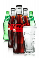 Coca-Cola Zero Vetro Cassa da 24 bottiglie x 33cl + Sprite Vetro Cassa da 24 bottiglie x 33cl + OMAGGIO 1 formina per ghiaccio + 6 bicchieri