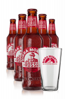 Birra Moretti La Rossa 24 bottiglie x 33cl + OMAGGIO 6 bicchieri Moretti La Rossa 20cl