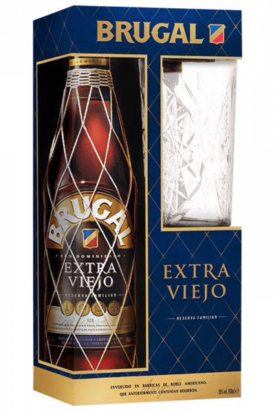 Rum Extra Viejo Brugal 70cl (Confezione Con Bicchiere)