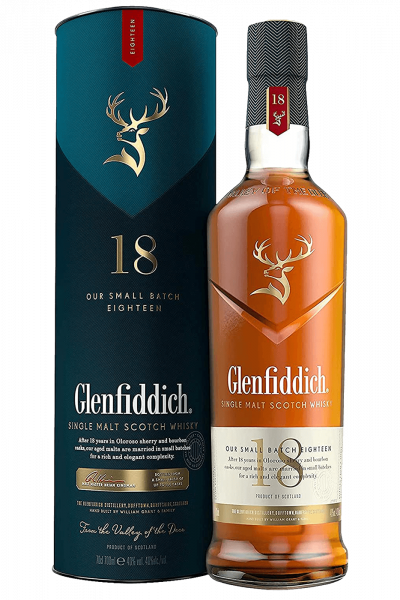 Glenfiddich Single Malt Scotch Whisky 18 Years Old 70cl  (Astucciato)