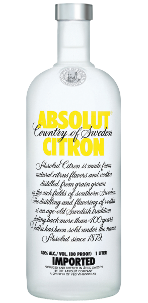 Vodka Absolut Citron 1Litro