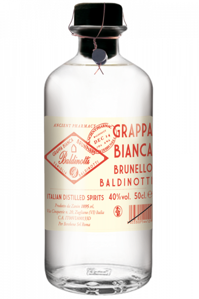 Grappa Bianca Brunello Famiglia Baldinotti Ancient Pharmacy 50cl
