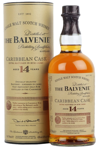The Balvenie 14 Years Old Caribbean Cask Malt Scotch Whisky 70cl (Astucciato)