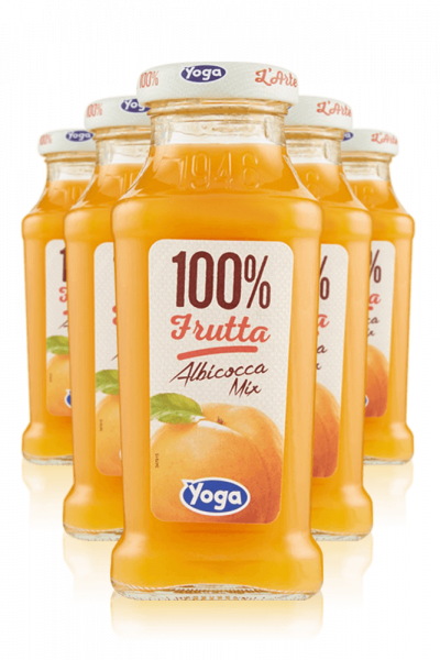 Yoga 100% Frutta Albicocca Mix Cassa Da 12 Bottiglie x 20cl