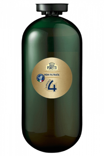 Fusto Poretti 4 Luppoli Non Filtrata Modular 20 Litri