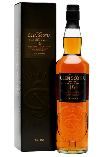Glen Scotia Campbeltown 15 Y.O. Single Malt Whisky 70cl (Astucciato)