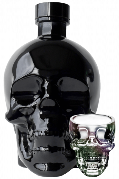 Vodka Crystal Head Onyx 70cl + OMAGGIO 2 bicchieri Crystal Head