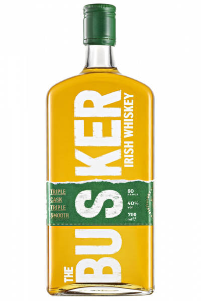 Irish Whiskey Triple Cask Triple Smooth Blend The Busker 70cl