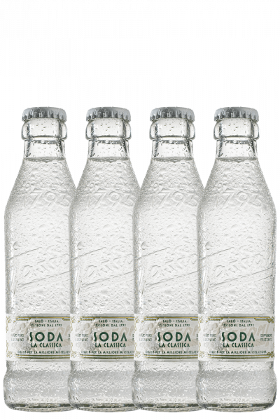 Soda Water La Classica Tassoni da 4 bottiglie x 18cl