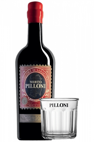 Mirto Pilloni Silvio Carta 70cl + OMAGGIO 1 bicchiere Pilloni