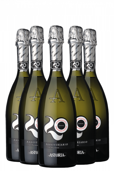 6 Bottiglie Prosecco Di Valdobbiadene DOCG Anniversario 2022 Astoria