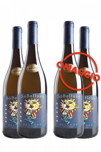 3 Bottiglie Sò Bellone 2020 Du'Casette + 3 OMAGGIO