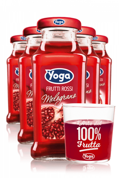 Yoga Magic Melograno 20cl Confezione Da 24 Bottiglie + OMAGGIO 6 bicchieri Yoga