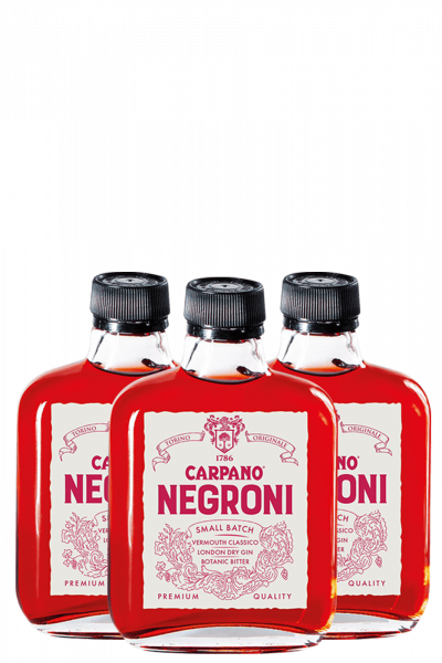 3 Bottiglie Carpano Negroni Ready To Drink 10cl