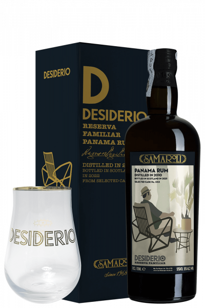 Ron Desiderio Reserva Familiar Selezione Samaroli 70cl (Ast.) + 2 bicchieri
