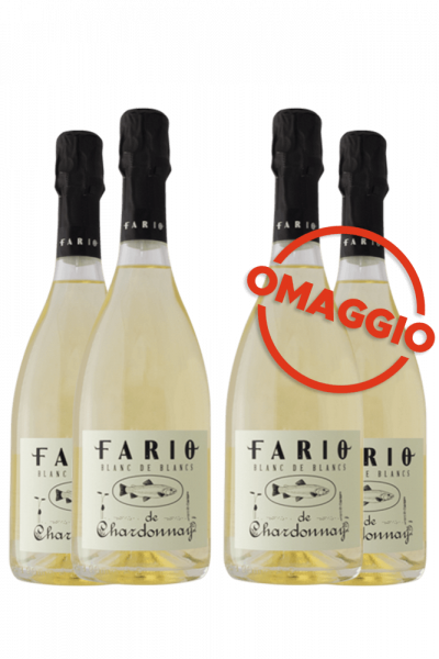 6 Bottiglie Fario Blanc De Blancs Brut + 6 OMAGGIO