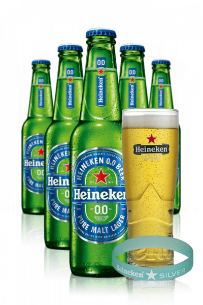 2 Casse Heineken 0.0 da 24 bottiglie x 33cl + OMAGGIO 6 Bicchieri Heineken 25cl