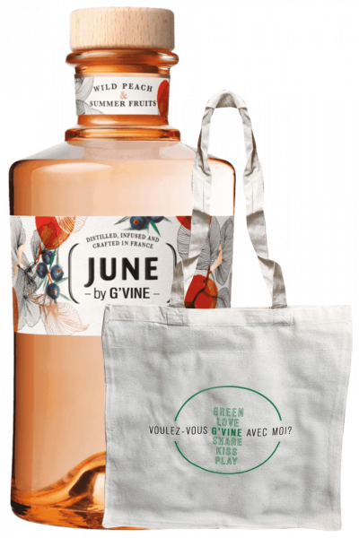 Gin June by G'Vine Wild Peach & Summer Fruits 70cl + OMAGGIO 1 shopper G'Vine