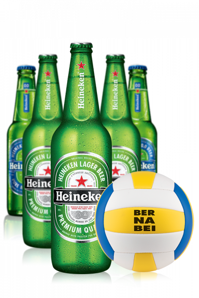 1 Cassa Heineken Da 24 x 33cl + 1 Cassa Heineken 0.0 Da 24 x 33cl + OMAGGIO pallone da spiaggia