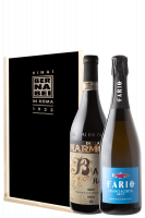 1 Barolo Ravera 2012 Della Marmora + 1 Franciacorta Fario Rosé (Cassetta in Legno)
