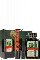 2 Bottiglie Amaro Jägermeister 50cl (Confezione Con 2 Bicchieri)