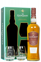 Glen Grant Single Malt Scotch Whisky Aged 12 Years 70cl (Confezione Con 2 Bicchieri)