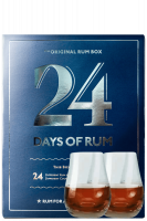 24 Days Of Rum 2023 Blue Edition Calendario dell'Avvento (Box Con 2 Bicchieri)