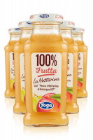Yoga 100% Frutta Pesca Nettarina IGP Cassa Da 12 Bottiglie x 20cl 