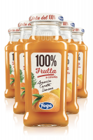 Yoga 100% Arancia Carota Limone Cassa Da 12 Bottiglie x 20cl 