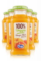 Yoga 100% Veggie Mango Mela Zucca Cassa Da 12 Bottiglie x 20cl 