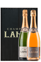 Champagne Louis Lamar Brut + Louis Lamar Rosé (Cassetta in Legno)