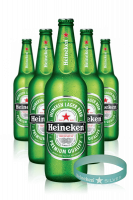 Heineken Cassa da 15 bottiglie x 66cl + OMAGGIO 1 bracciale Heineken