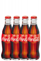 Coca-Cola Vetro Cassa da 4 Bottiglie x 20cl 