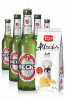 Beck's da 24 x 33cl (Scad. 30/11) + Amica Chips Sale Marino Alfredo's 3 x 150gr