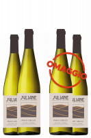 3 Bottiglie Alto Adige Valle Isarco DOC Pinot Grigio 2021 Juliane + 3 OMAGGIO