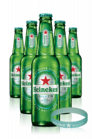 Heineken Silver Cassa da 24 bottiglie x 33cl + OMAGGIO 1 bracciale Heineken