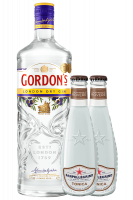 Gin London Dry Gordon's 1Litro + OMAGGIO 4 Tonica Rovere Sanpellegrino 20cl