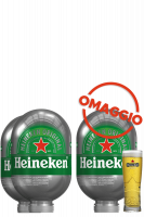 4 Fusti Heineken Blade 8 Litri + 1 OMAGGIO + 6 bicchieri Heineken Star 25cl
