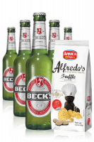 Beck's da 24 x 33cl + Amica Chips Tartufo Alfredo's 3 x 100gr