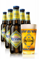 2 Casse Birra Messina da 24 bottiglie x 33cl + OMAGGIO 6 bicchieri Messina 20cl