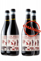 6 Bottiglie Montepulciano D'Abruzzo DOP 2021 Rosso Bruno + 6 OMAGGIO