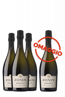 5 Bottiglie Prosecco DOC Cuvée 1821 Brut Zonin + 1 OMAGGIO